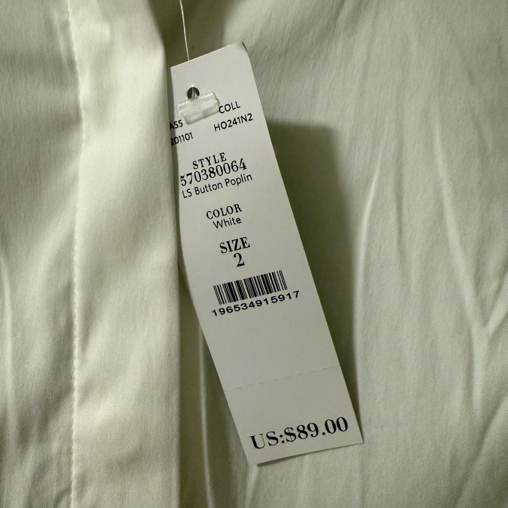 White House Black Market Ivory Blouse - Picture 4 of 4